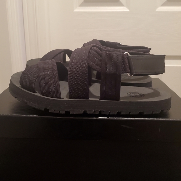 DRIES VAN NOTEN Leather Trimmed Webbing Sandals - UNISEX - Picture 2 of 8